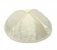 Beige Satin Kippah