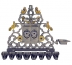 Nickel-and-gold-plate-Luchot-Chanukah-Menorah