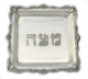 Square Pewter Matzah Tray