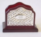 Silver Plate and Wooden Birkon Holder
