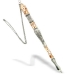 Jerusalem Nickel Torah Pointer with brown enamel