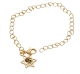 Gold Filled Breastplate Star of David Bracelet