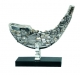 Jerusalem design Shofar on Stand