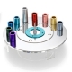 Saturn-Hanukkah-Menorah-Turquoise-Saturn-Dreidel-Set