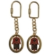 Judaic Keychain - Colorful Hamsa with "Chai"