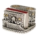 Silver Plated Match Box Holder - Jerusalem Design