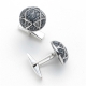 Gray-Star-of-David-Cufflinks