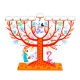 Family-Tree-Hanukkah-Menorah-Orange