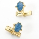Blue-Hamsa-Cufflinks