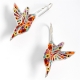 Thousand Flower Hummingbird Earrings