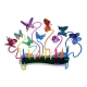 Butterflies Hanukkah Menorah