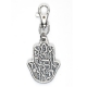 Shema-Yisrael-Hamsa-Hand-Silver-Keyring-gray