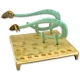 Biblical Sheep Brass Hanukkah Menorah by Shraga Landesman