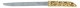 Gold and Silver plated Challah Knife with Enamel Flowers