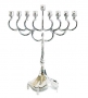 Silver Plated Menorah for Hanukkah