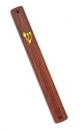 Dark Wood Color Plastic Mezuzah