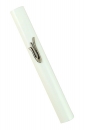 White Wood Mezuzah with Shin