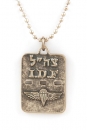 Israeli Army Dog Tag Metal Pendant - Paratroopers