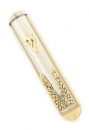 Gold and Silver Jerusalem Wall Mezuzah