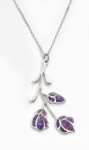 Kahlo Purple Flower Necklace