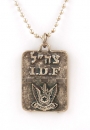 Israeli Army Dog Tag Metal Pendant - Air Force