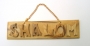 2 "Shalom" Olive wood plaques