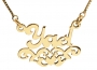 Gold Filled Decorative Personalized Necklace
