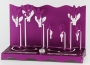 Hanukkah Menorah Cyclamens by Shraga Landesman