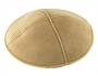 Camel color suede kippah