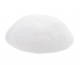 DMC knitted white kippah