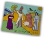 Rikmat Elimelech Raw Silk "Four Mothers" Challah Cover