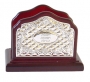 Silver Plate and Wooden Birkon Holder