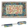 Oriental Challah Board & Challah Knife + Stand