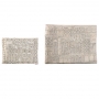 Hand Embroidered Tallit and Tefillin bag-silver Jerusalem design
