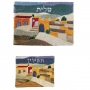 Western Wall design Raw Silk Tallit and Tefillin Bag