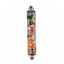 Yair Emanuel Laser Cut Hand Painted Metal Mezuzah - Birds