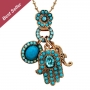 Oriental Hamsa Necklace
