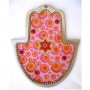 Pink Wall Hamsa with Star of David