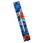 Blue Flower Mezuzah Case by Tzuki