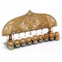 Gold Color Hanukkah Menorah by Ester Shahaf