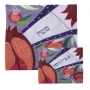 Raw Silk Appliqued Matzah and Afikoman Cover