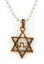 Israeli Army Star of David "ZHL" Bronze Pendant