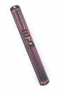Pewter Mezuzah with Kotel Background