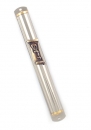 Shiny Pewter Mezuzah