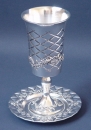 Kiddush Cup and Plate Set