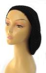 Black Crocheted Womens Snood