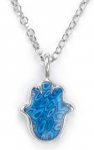 Blue Hamsa Pendant