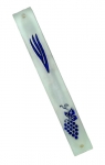"Grapevine" design Glass Mezuzah