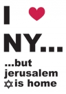 I Love N.Y. But ...  Long Sleeved T-Shirt by aJudaica