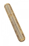 Round  Two Tone Blessing Mezuzah